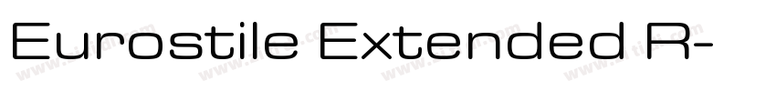 Eurostile Extended R字体转换